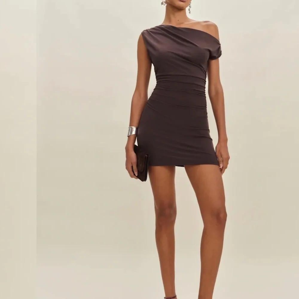 Reformation Belle Knit Dress Brown - Size XS - Picture 4 of 4